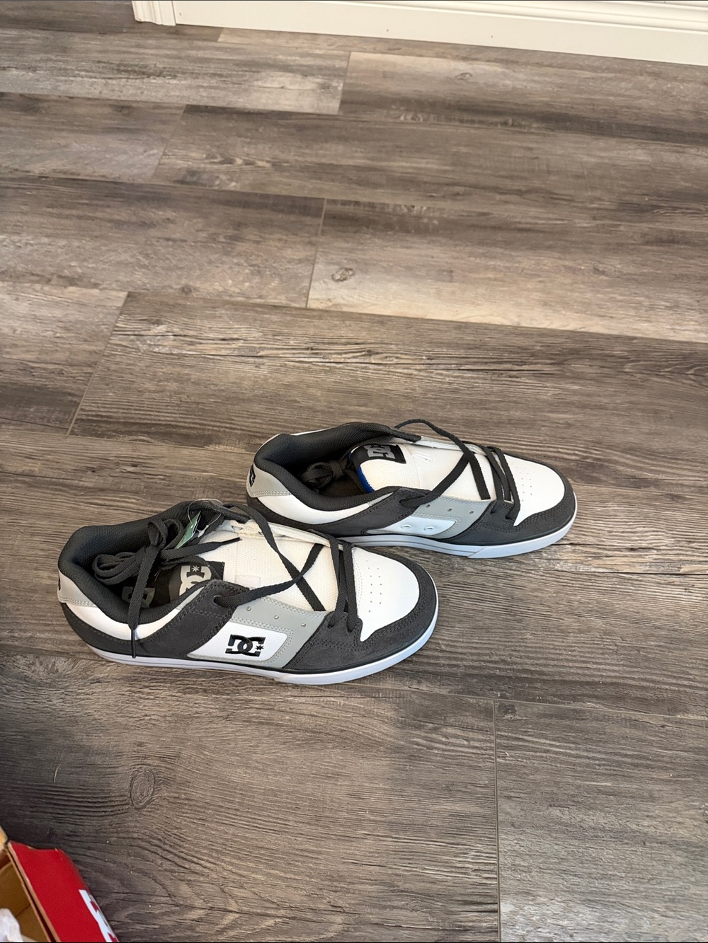 DC Men’s Skate Sneakers in Black, White and Gray